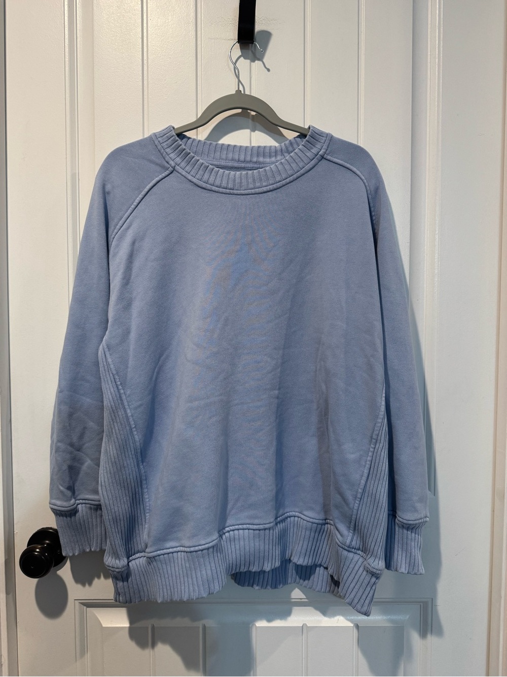 aerie Light Blue Oversized Crewneck Sweatshirt